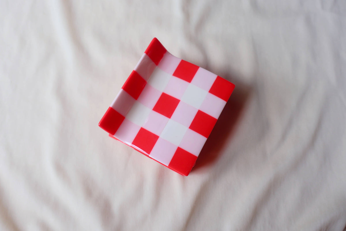 Gingham Claw Clip