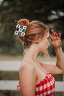 Daisy Patchwork Hair Claw