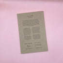Pocket Journal, Notes to Self