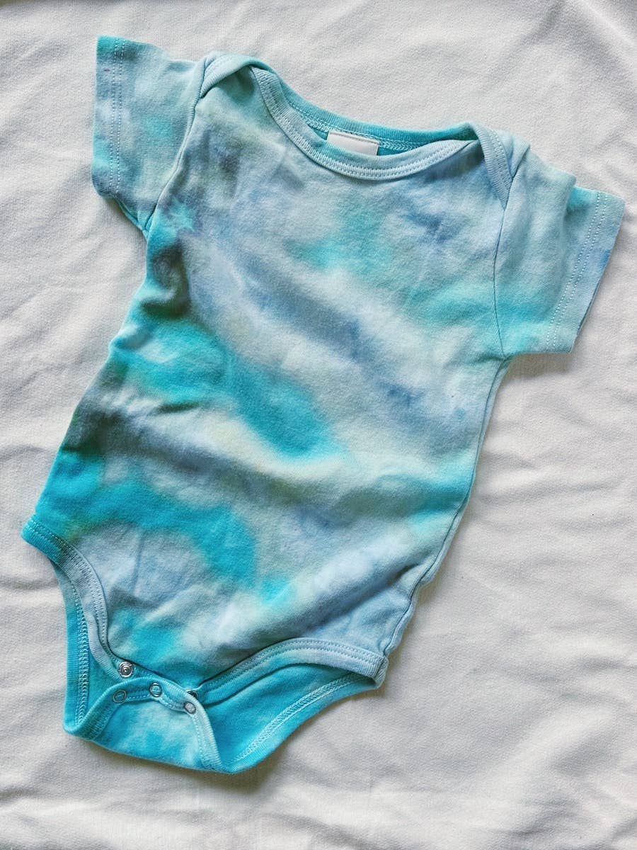 Organic Cotton Baby Onesies, hand dyed