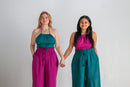 Patan Top, plum double dye
