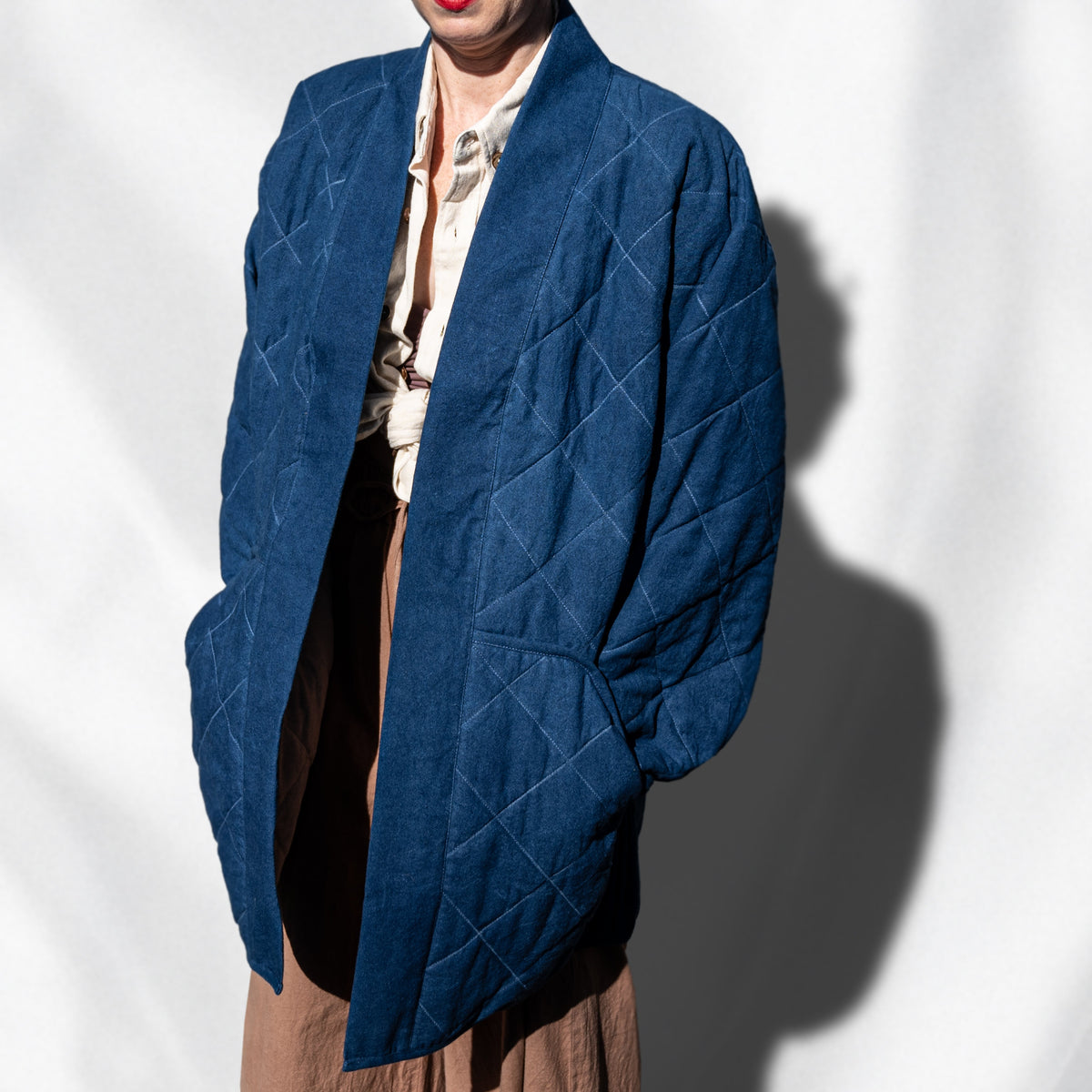 Nabina Quilted Jacket, indigo *botanical dye*