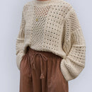 Hand Knit Anita Sweater, black