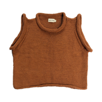 Bidya Sleeveless Sweater, rust *botanical dye
