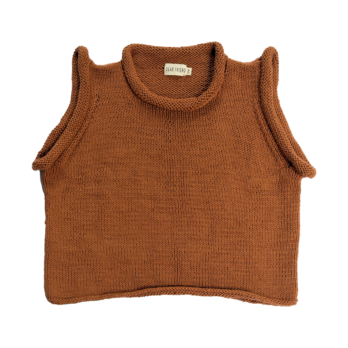 Bidya Sleeveless Sweater, rust *botanical dye