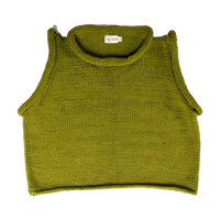 Bidya Sleeveless Sweater, matcha green
