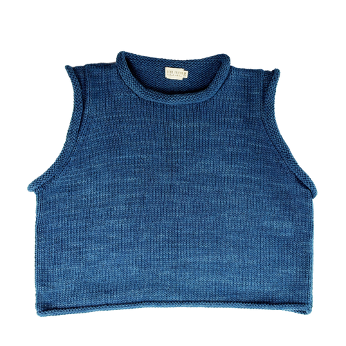 Bidya Sleeveless Sweater, indigo *botanical dye