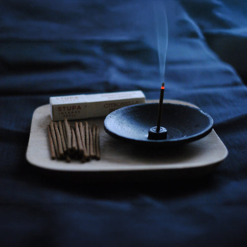 Stupa Clay Burner for incense, palo santo, sage, etc.