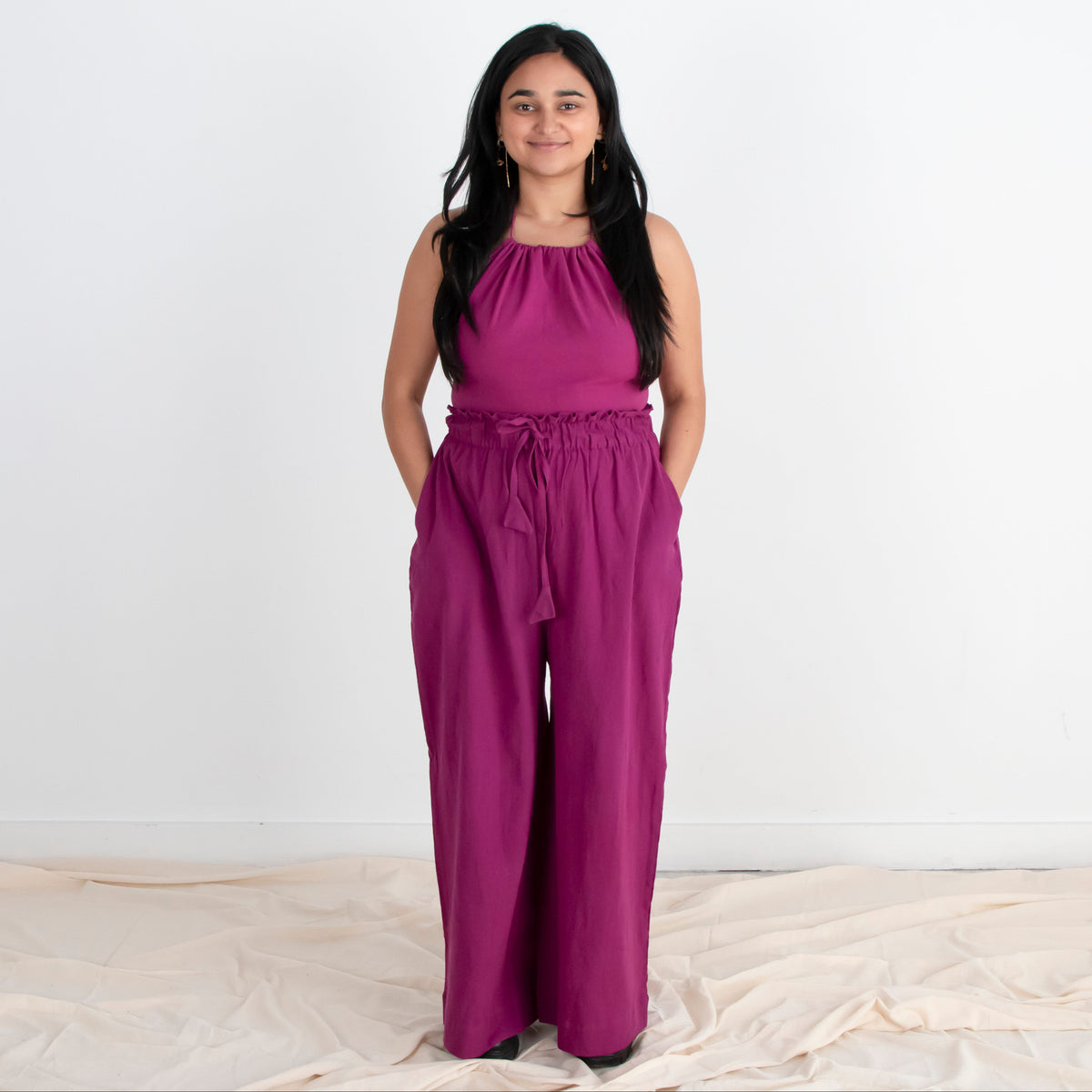Rabina Trousers, plum double dye