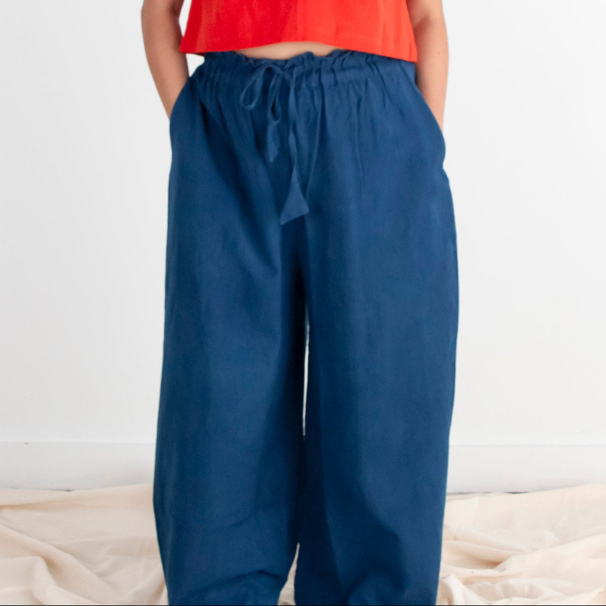 Rabina Trousers, purple single dye