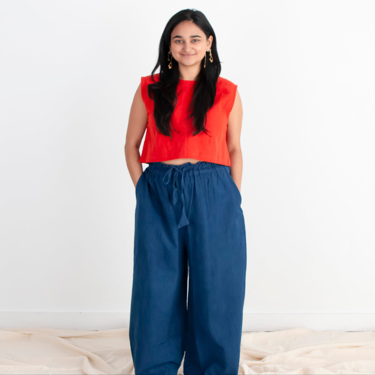 Rabina Trousers, indigo *botanical dye