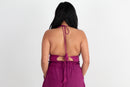 Patan Top, plum double dye