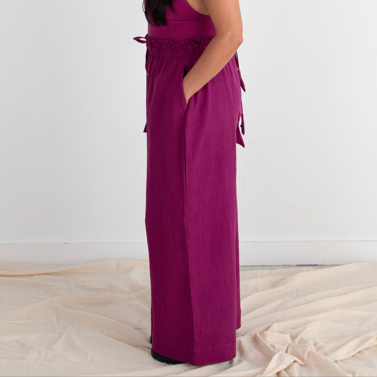 Rabina Trousers, plum double dye