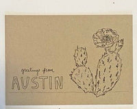 Austin Cactus Postcard