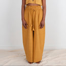 Rabina Trousers, mustard pinstripes
