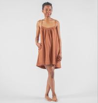 Anu Mini Dress, rust *botanical dye