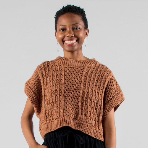 Sleeveless Anita Sweater, cream