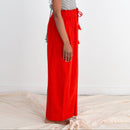 Rabina Trousers, red orange double dye