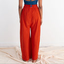 Rabina Trousers, red orange double dye