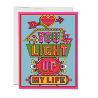 Light Up My Life greeting card