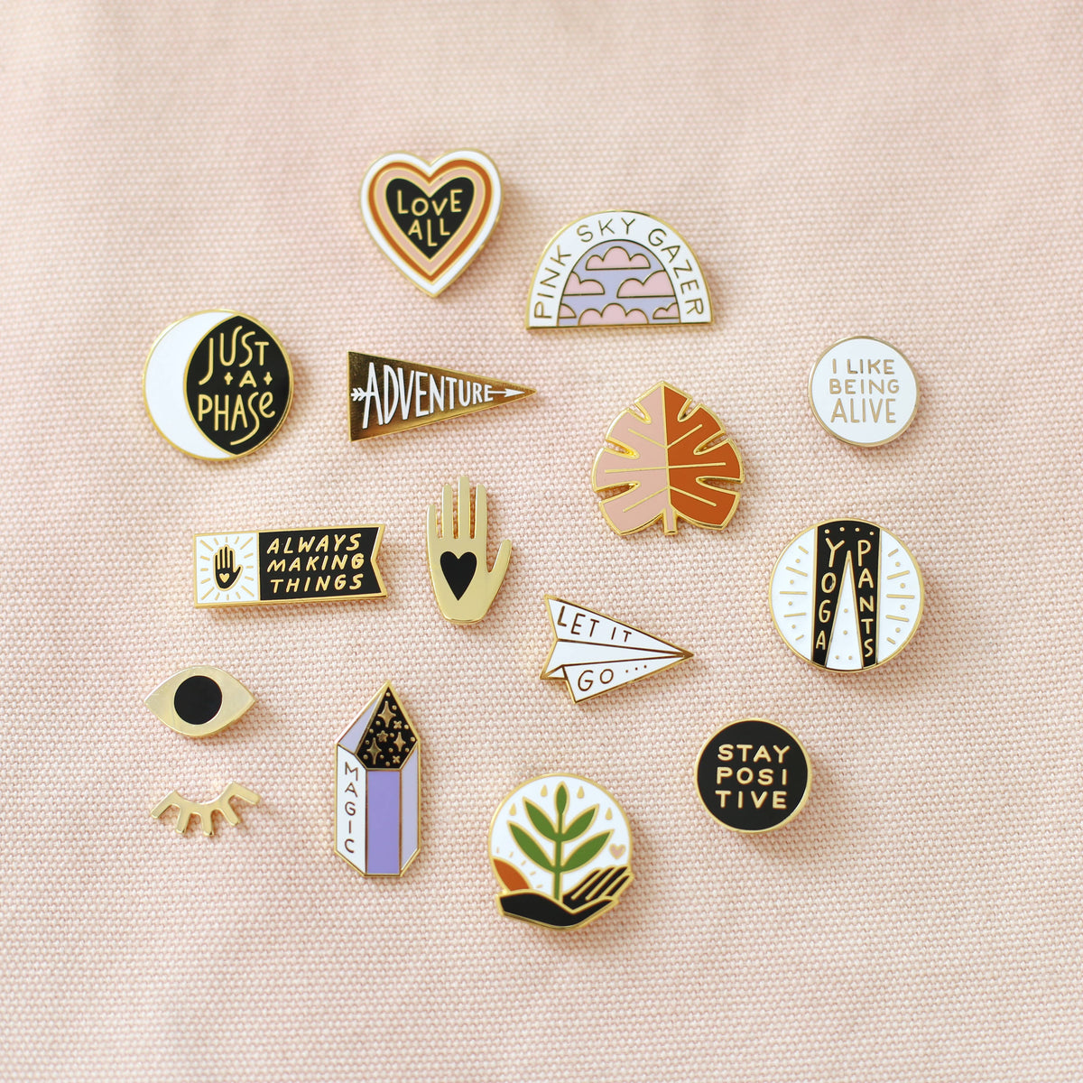 Stay Positive Enamel Pin