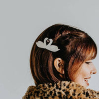 Swan Kiss Barrette