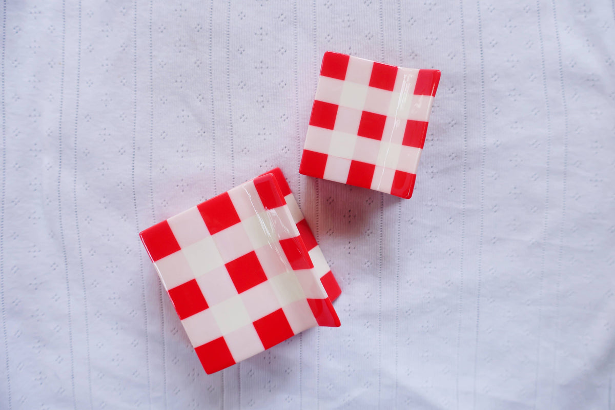Gingham Claw Clip