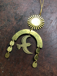 First Light Hammered Brass Ornament
