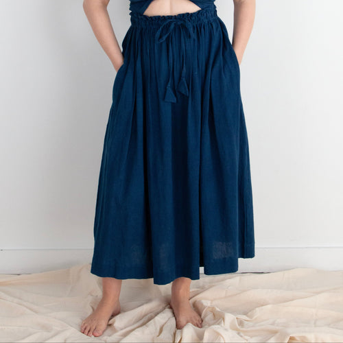 Padmasana Skirt/Dress, rust *botanical dye