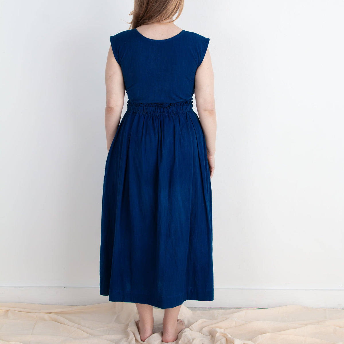 Padmasana Skirt/Dress, indigo *botanical dye