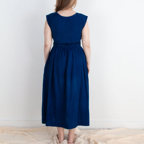 Padmasana Skirt/Dress, indigo *botanical dye