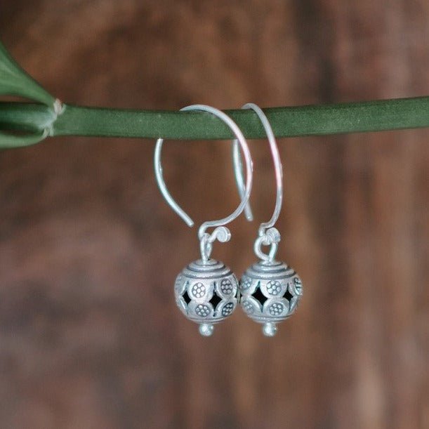 Hill Tribe Ball Earrings