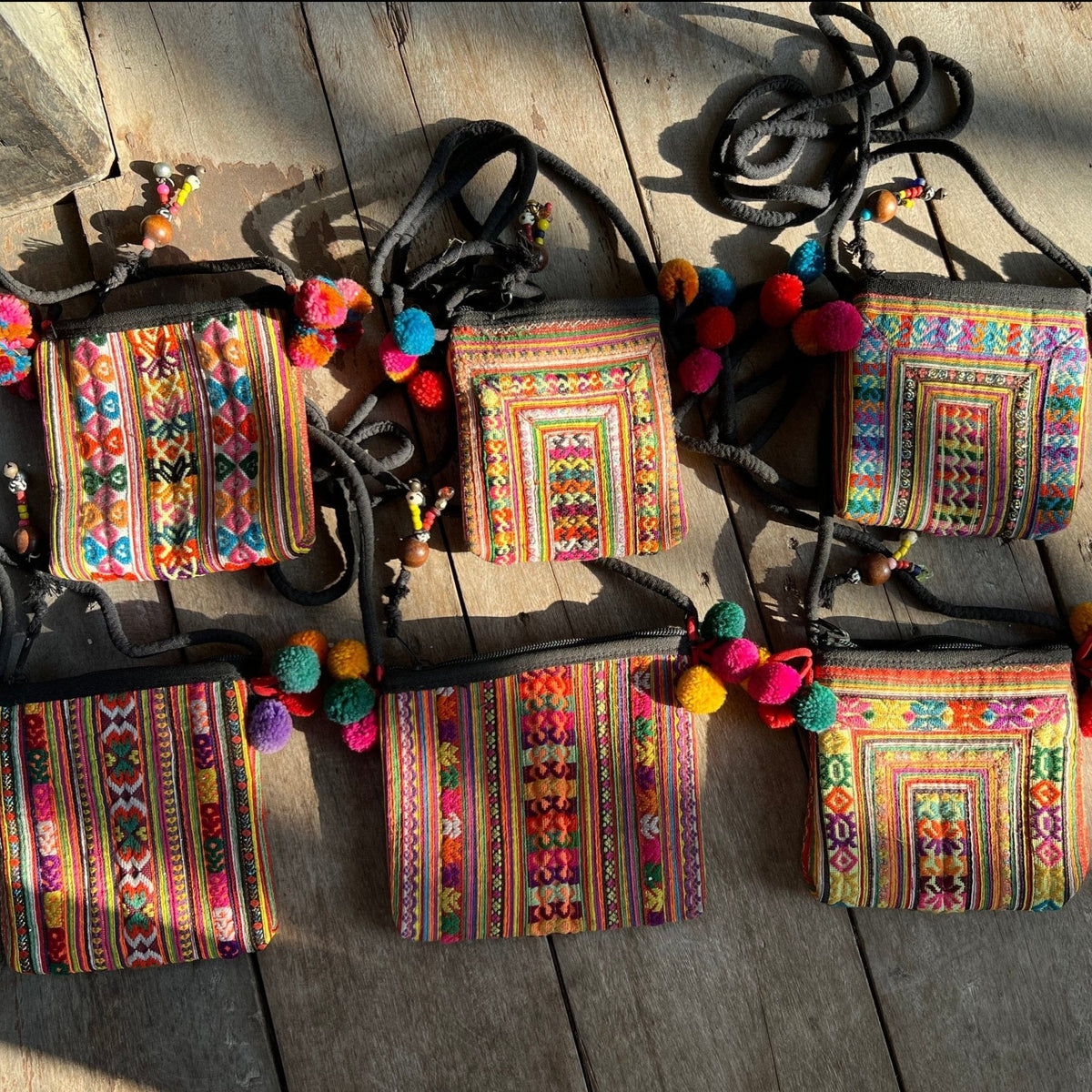 Hmong Textile Cross Body Bag