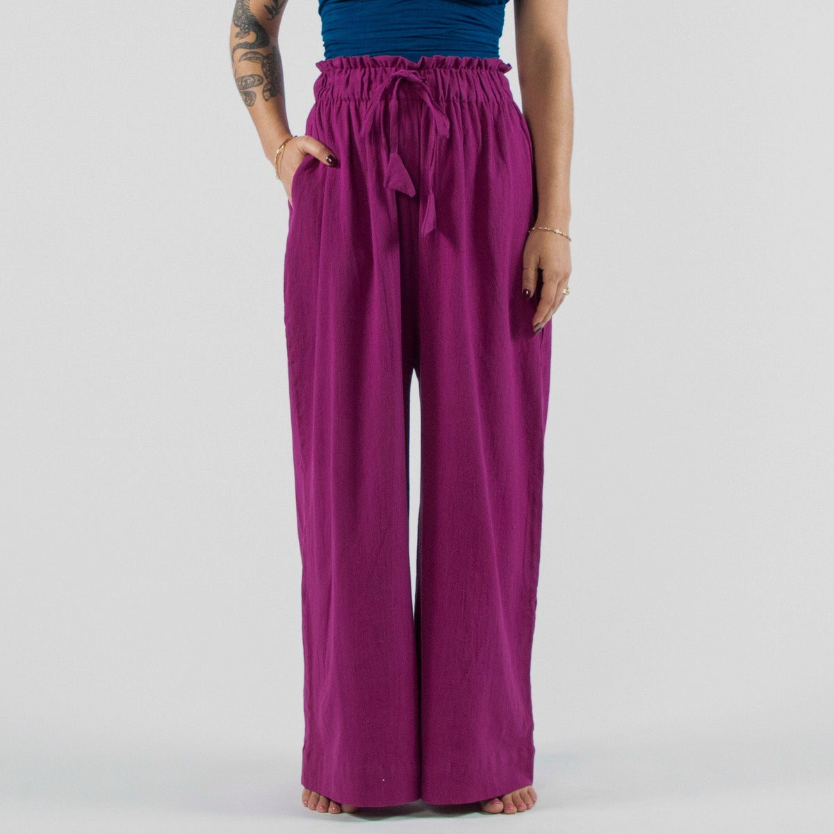 Rabina Trousers, plum double dye