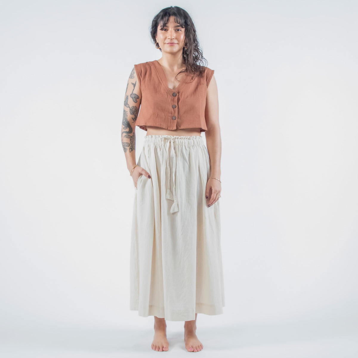 Padmasana Skirt/Dress, cream