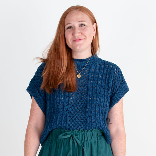 Sleeveless Anita Sweater, cream