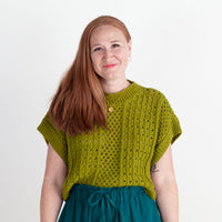 Sleeveless Anita Sweater, matcha green