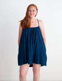 Anu Mini Dress, indigo *botanical dye