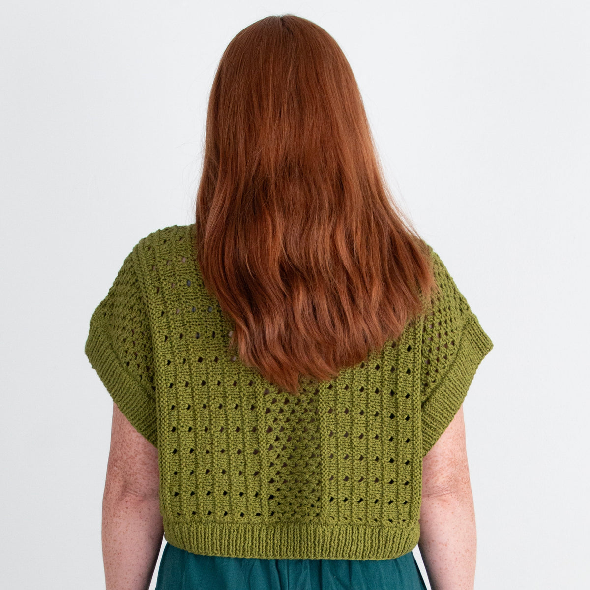 Sleeveless Anita Sweater, matcha green