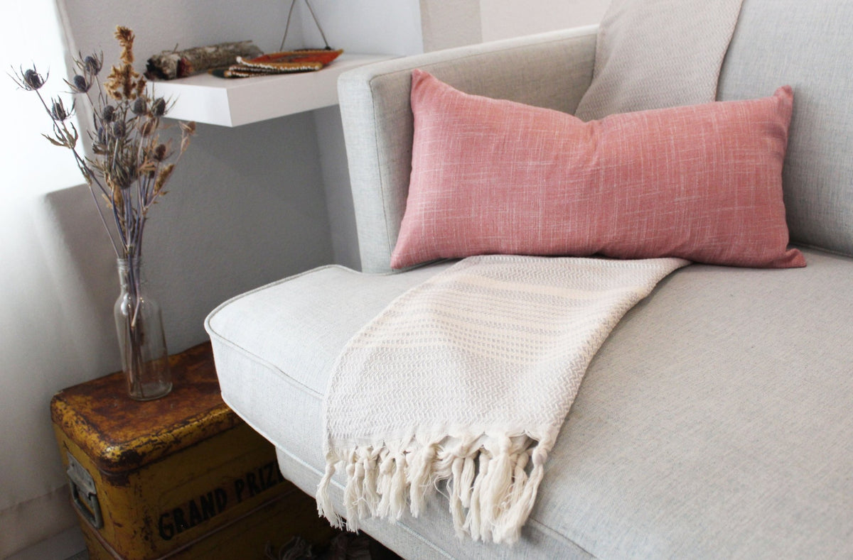 Linen Pillowcase, Rose