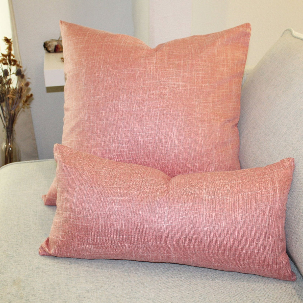 Linen Pillowcase, Rose