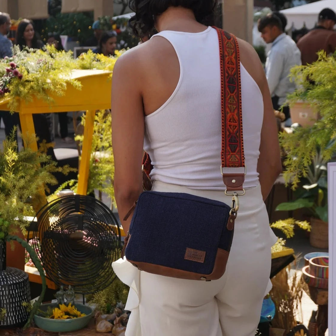 Magic Box Bag with Embroidered Strap