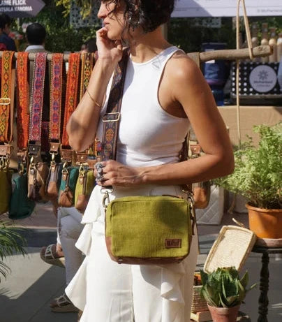 Magic Box Bag with Embroidered Strap