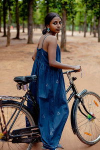 Navy Jamdani Dress