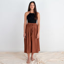 Padmasana Skirt/Dress, rust *botanical dye