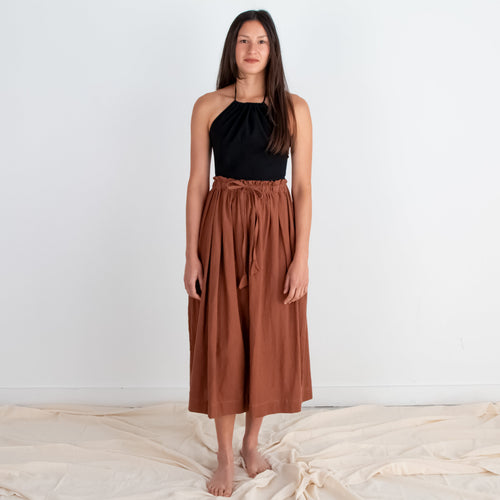 Padmasana Skirt/Dress, rust *botanical dye