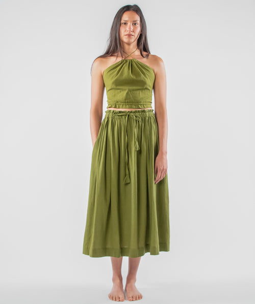 Padmasana Skirt/Dress, rust *botanical dye