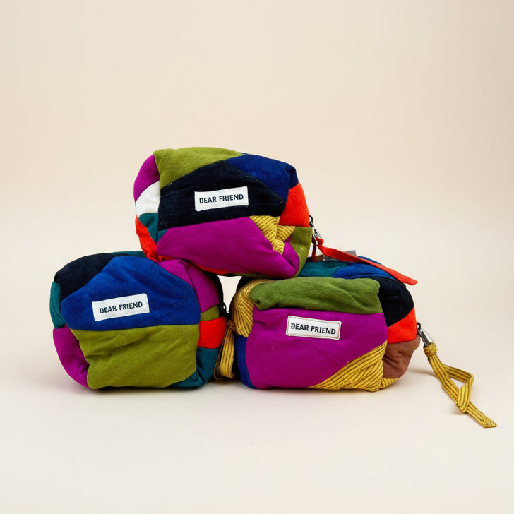 Quilted Toiletries Bag, patchwork
