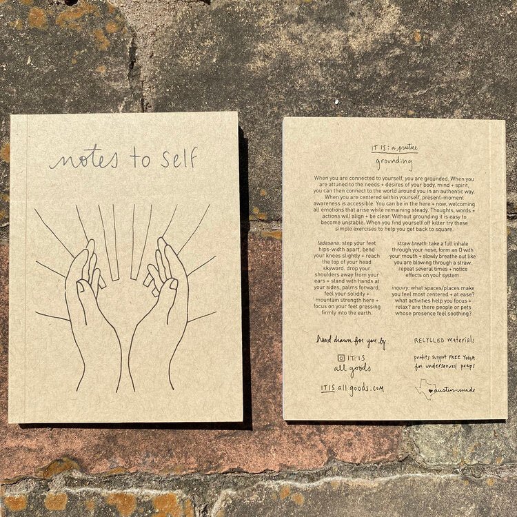 Pocket Journal, Notes to Self