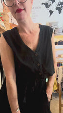 Aarti Reversible Top/Vest, Black
